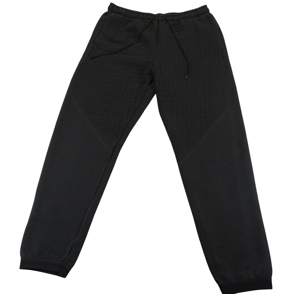 Nike Womens Sportswear City Ready Tech Fleece Pants M Black Quilted Joggers